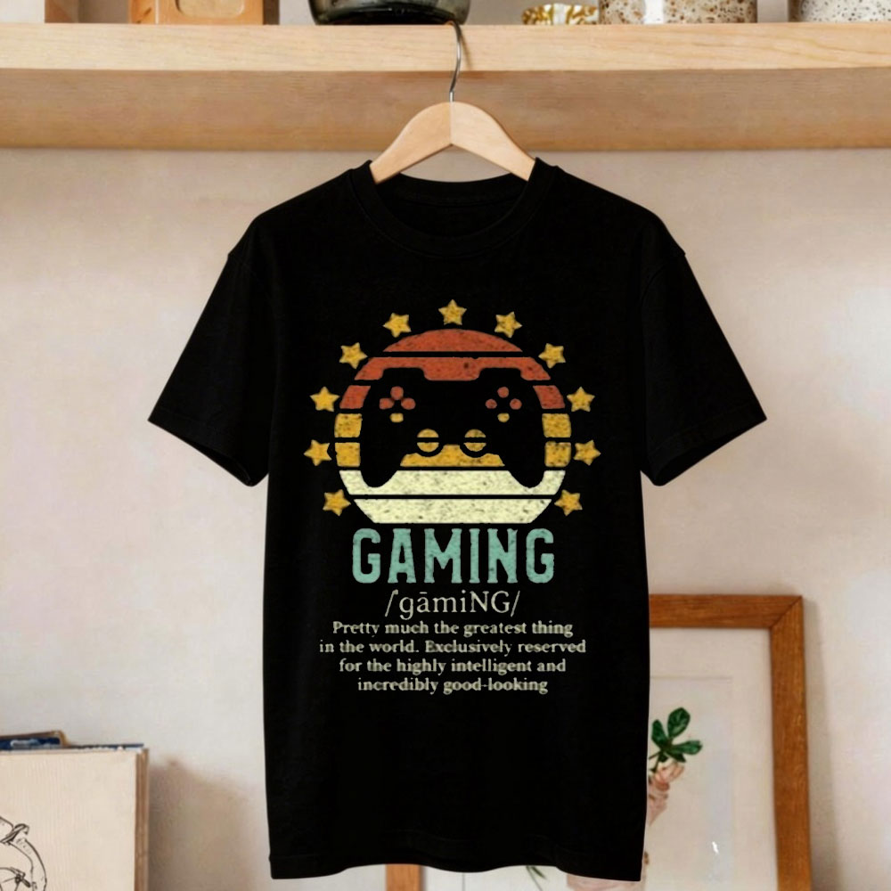 Gaming Console Definition - تي شيرت مضحك بتصميم تعريف الألعاب،