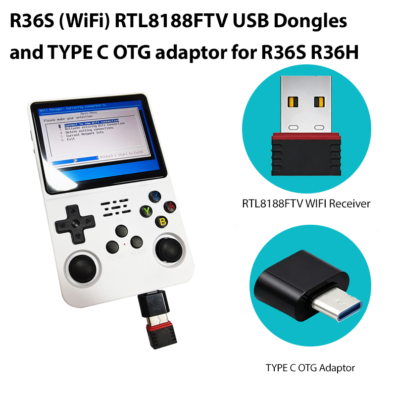 Gaming Console R36H - دونجل USB طراز RTL8188FTV (واي فاي)