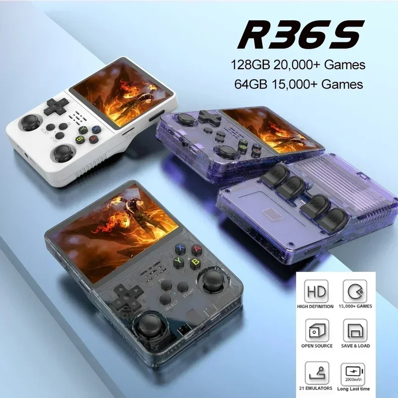 وحدة تحكم ألعاب ريترو R36S مفت - مراجعة Gaming Console Handheld Best وسعره