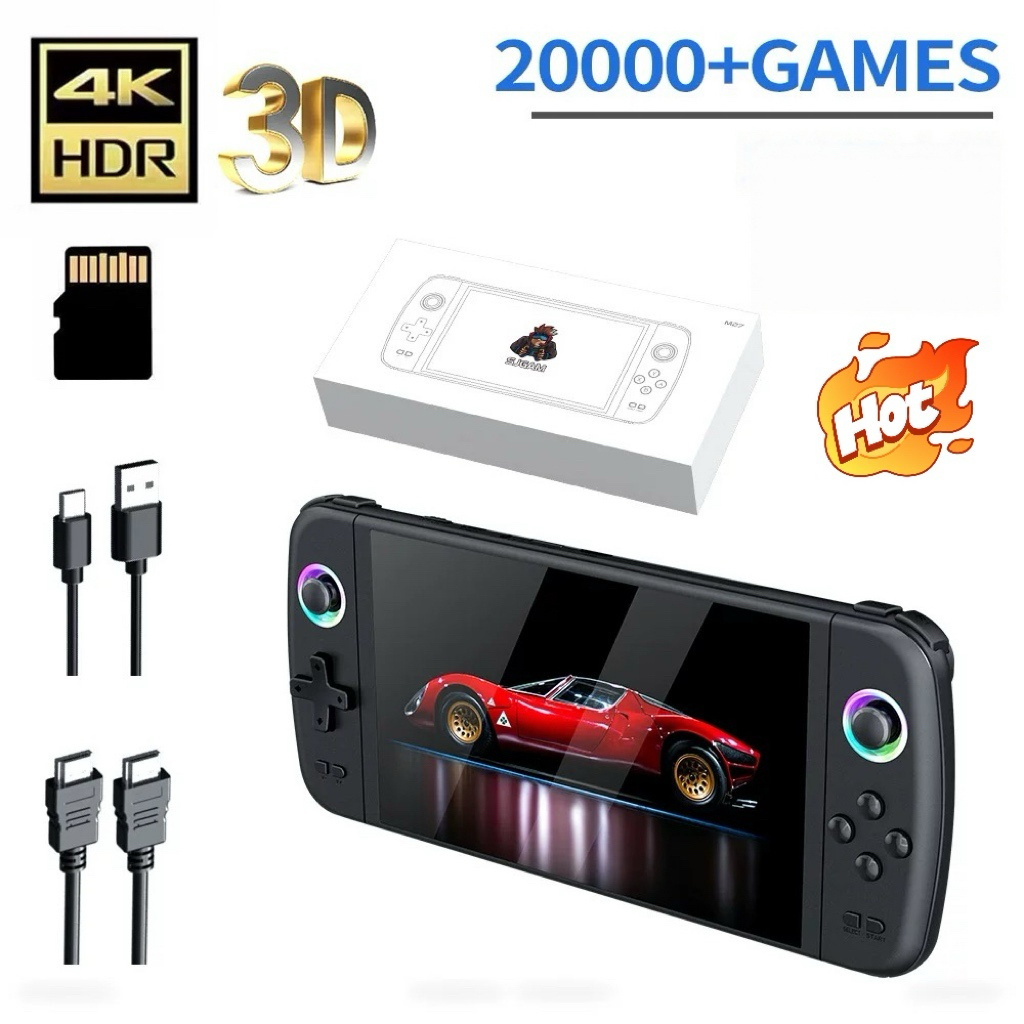 جهاز ألعاب محمول جديد M27 مع ع - مراجعة Gaming Console Handheld Best وسعره