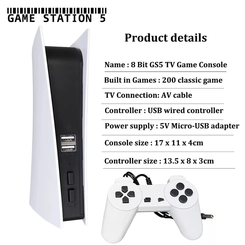 جهاز ألعاب محمول ريترو GS5 8 ب - مراجعة Gaming Console Gs5 وسعره