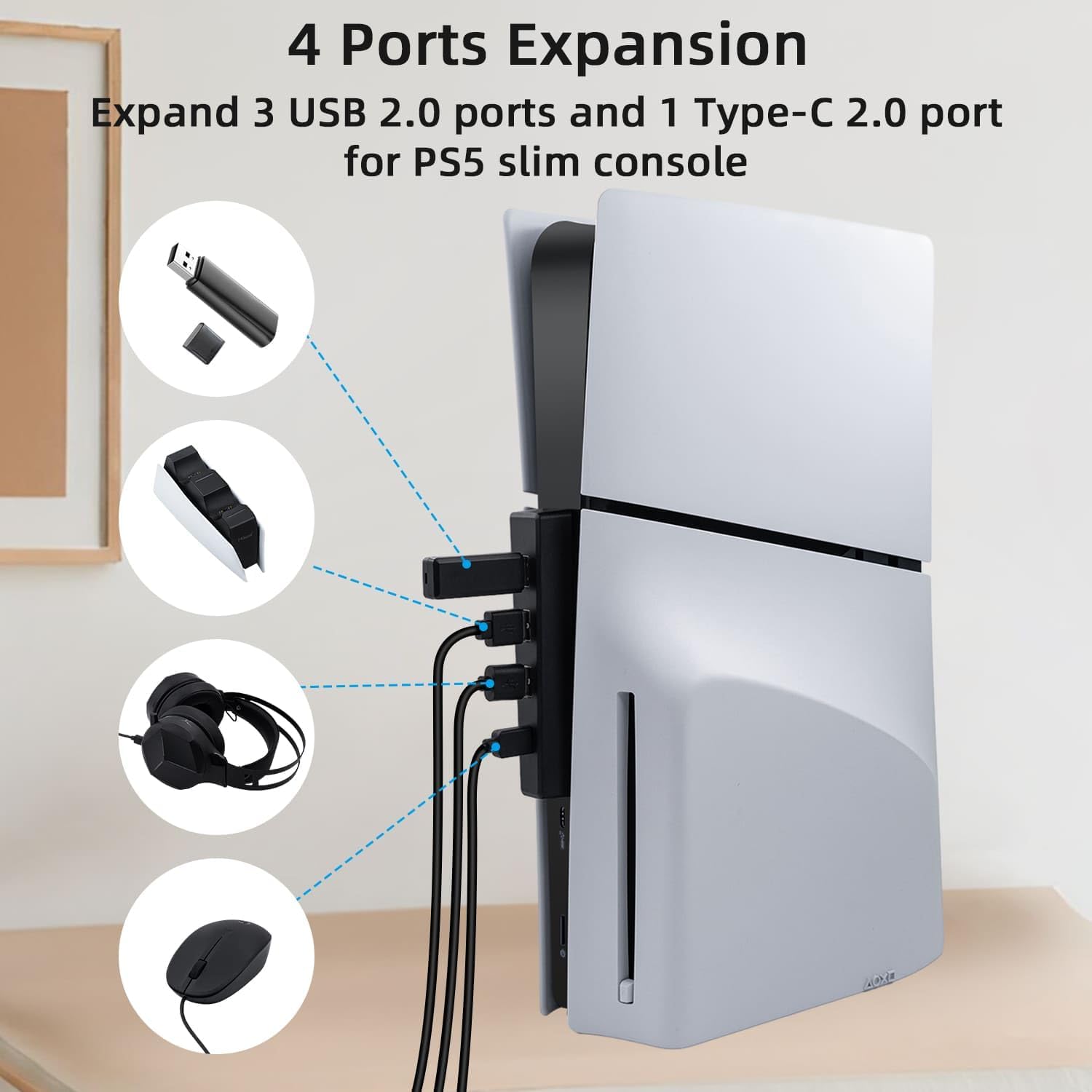 محور USB للقرص النحيف PS5 ، 4  - مراجعة Gaming Console Ps5 وسعره