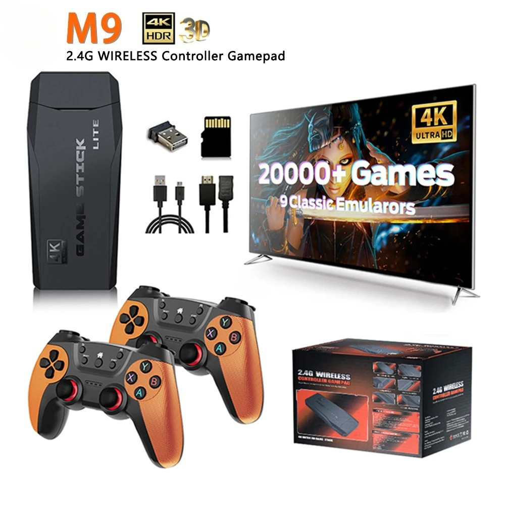جهاز ألعاب الفيديو M9 بدقة 4K  - مراجعة Gaming Console Gs5 وسعره