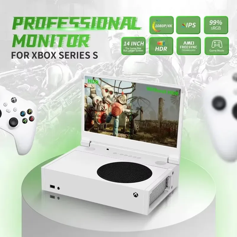شاشة ألعاب محمولة 14 بوصة لجها - مراجعة Gaming Console Definition وسعره